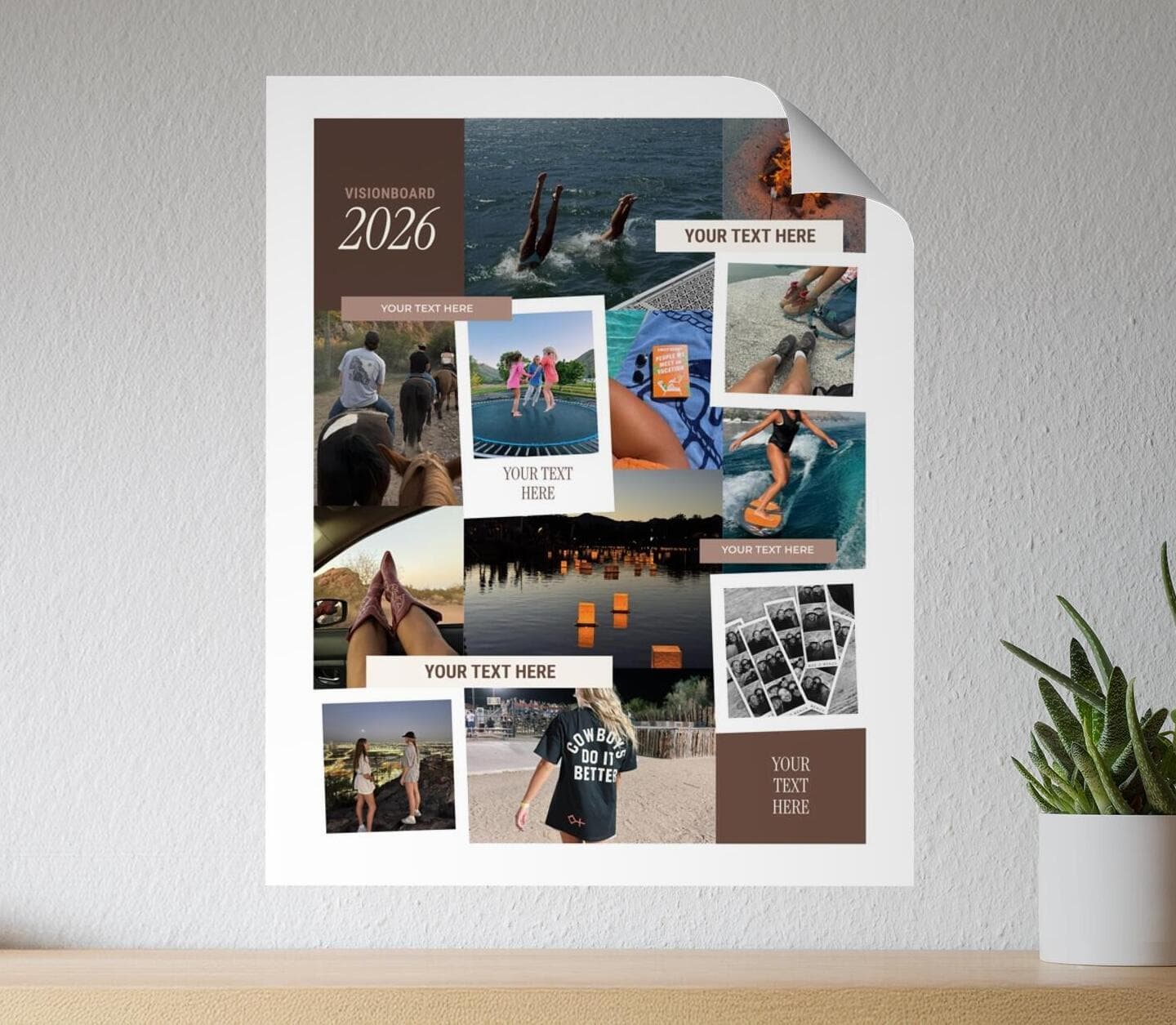 Vision Board Modern Poster