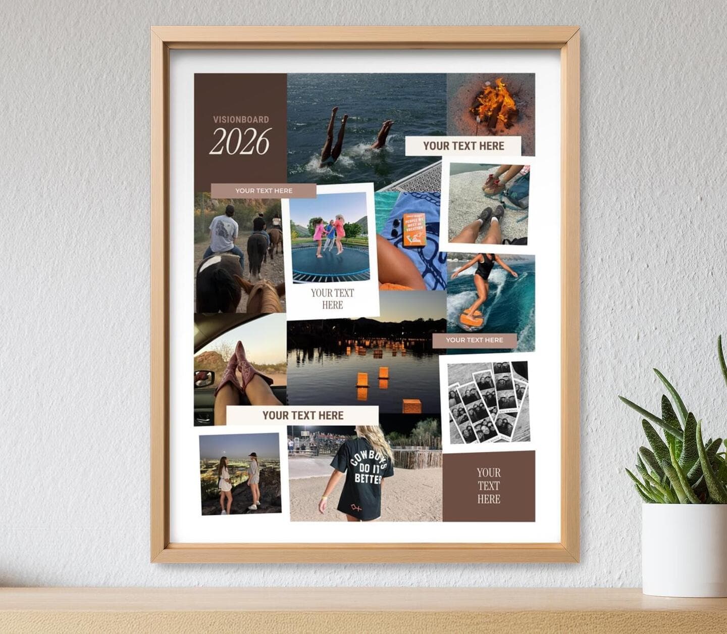 Vision Board Modern Poster