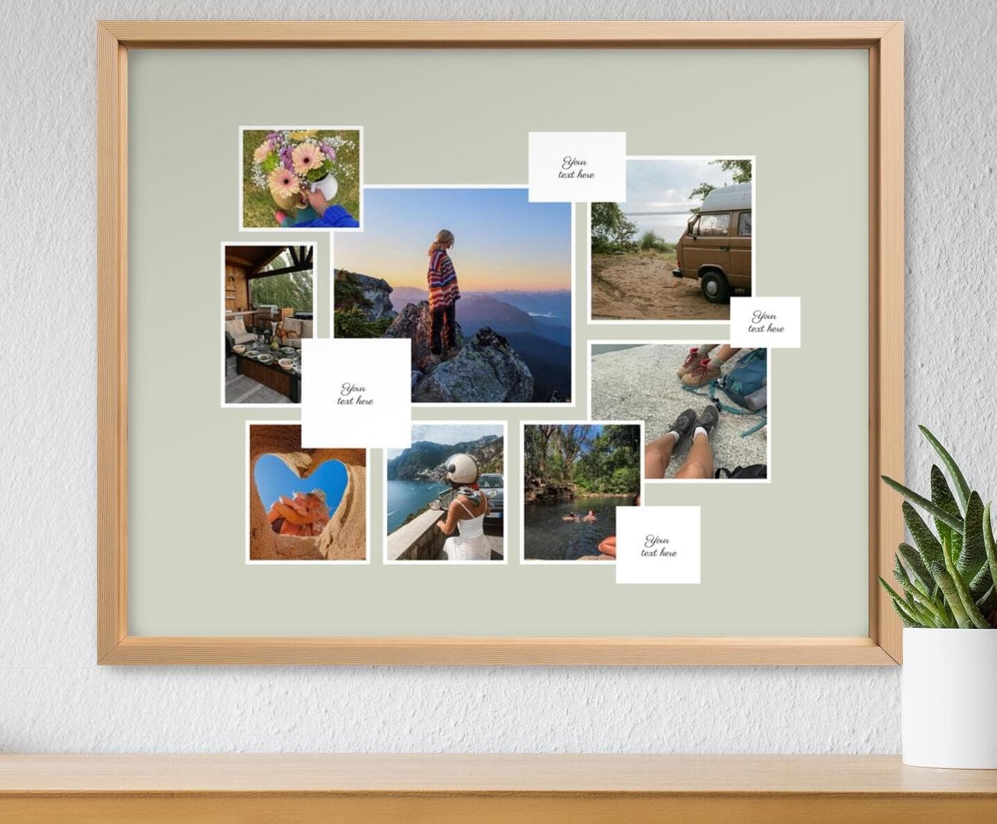 Vision Board Classic Landscape Green Poster