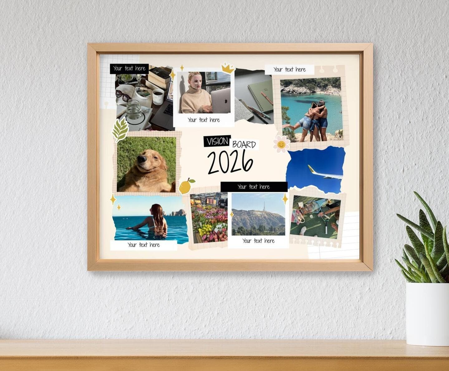 Vision Board Scrapbooking Landscape Poster