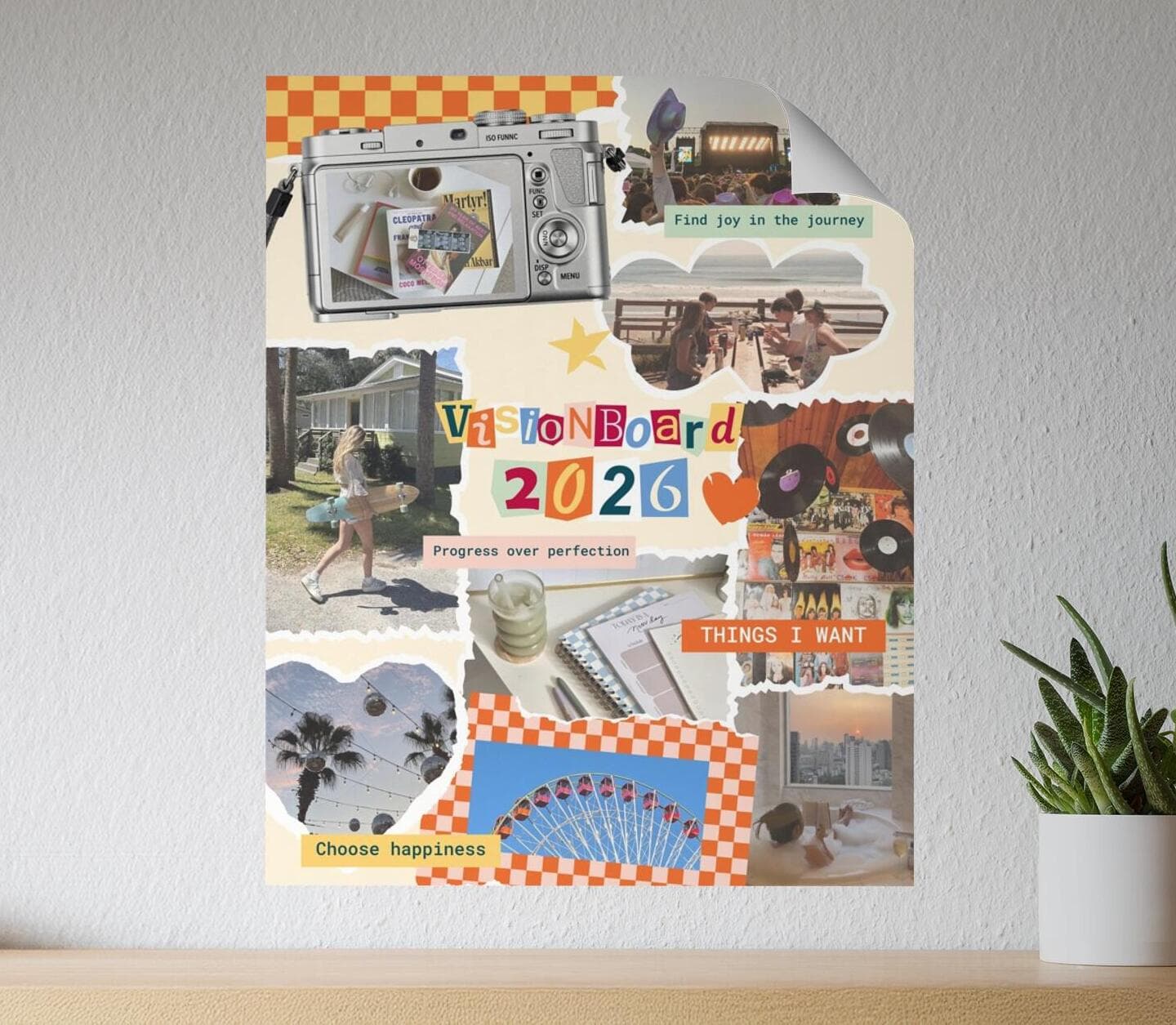 Vision Board Retro Poster