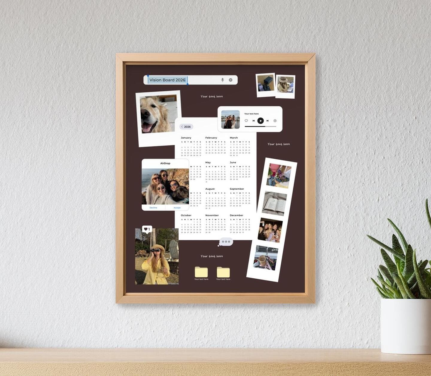 Vision Board Photo Dump Poster