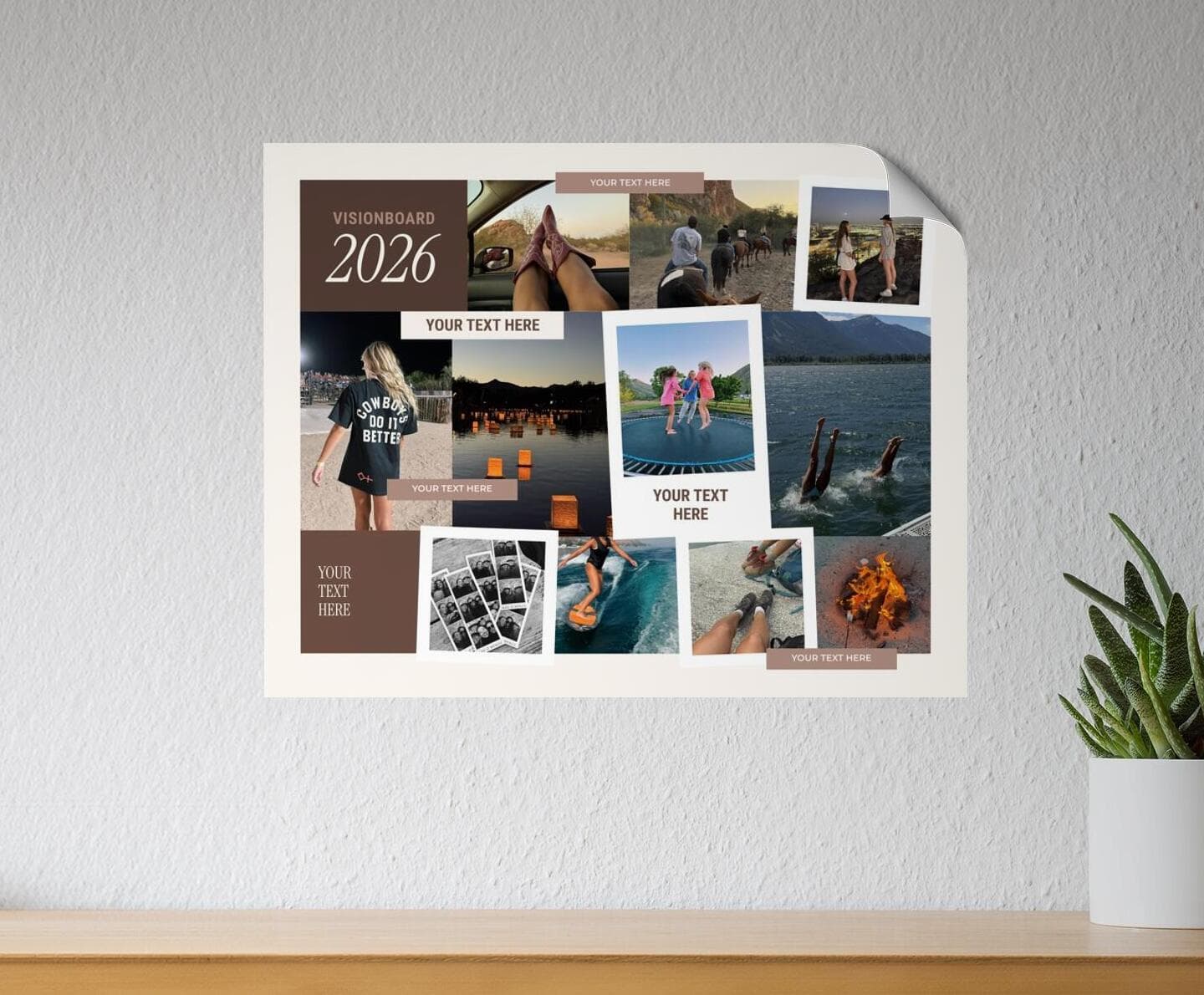 Vision Board Modern Landscape Poster