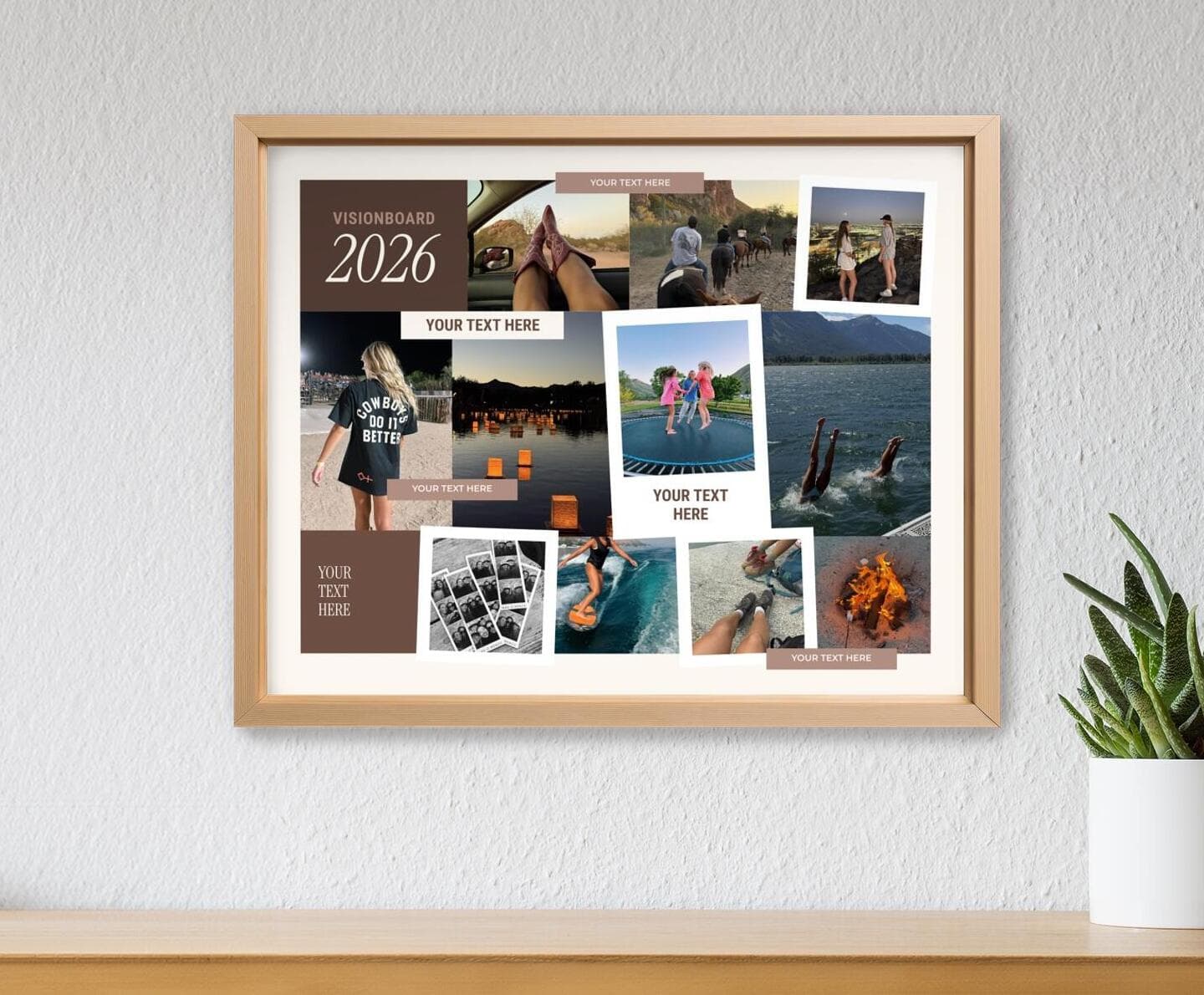 Vision Board Modern Landscape Poster