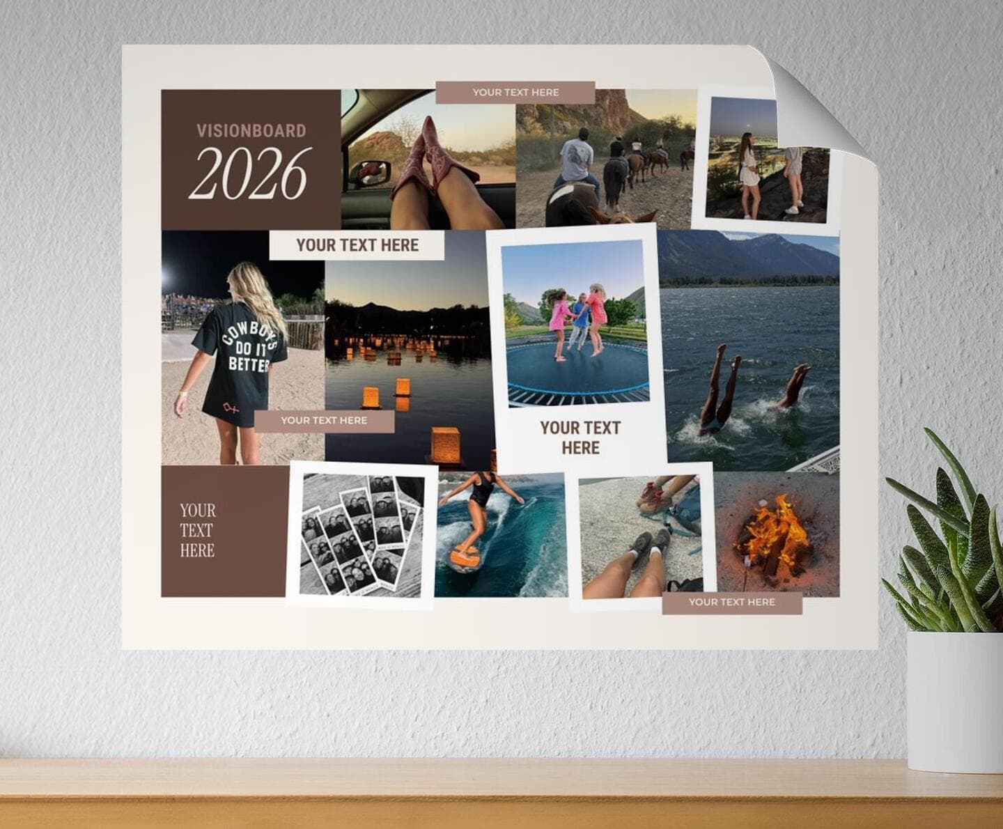 Vision Board Modern Landscape Poster