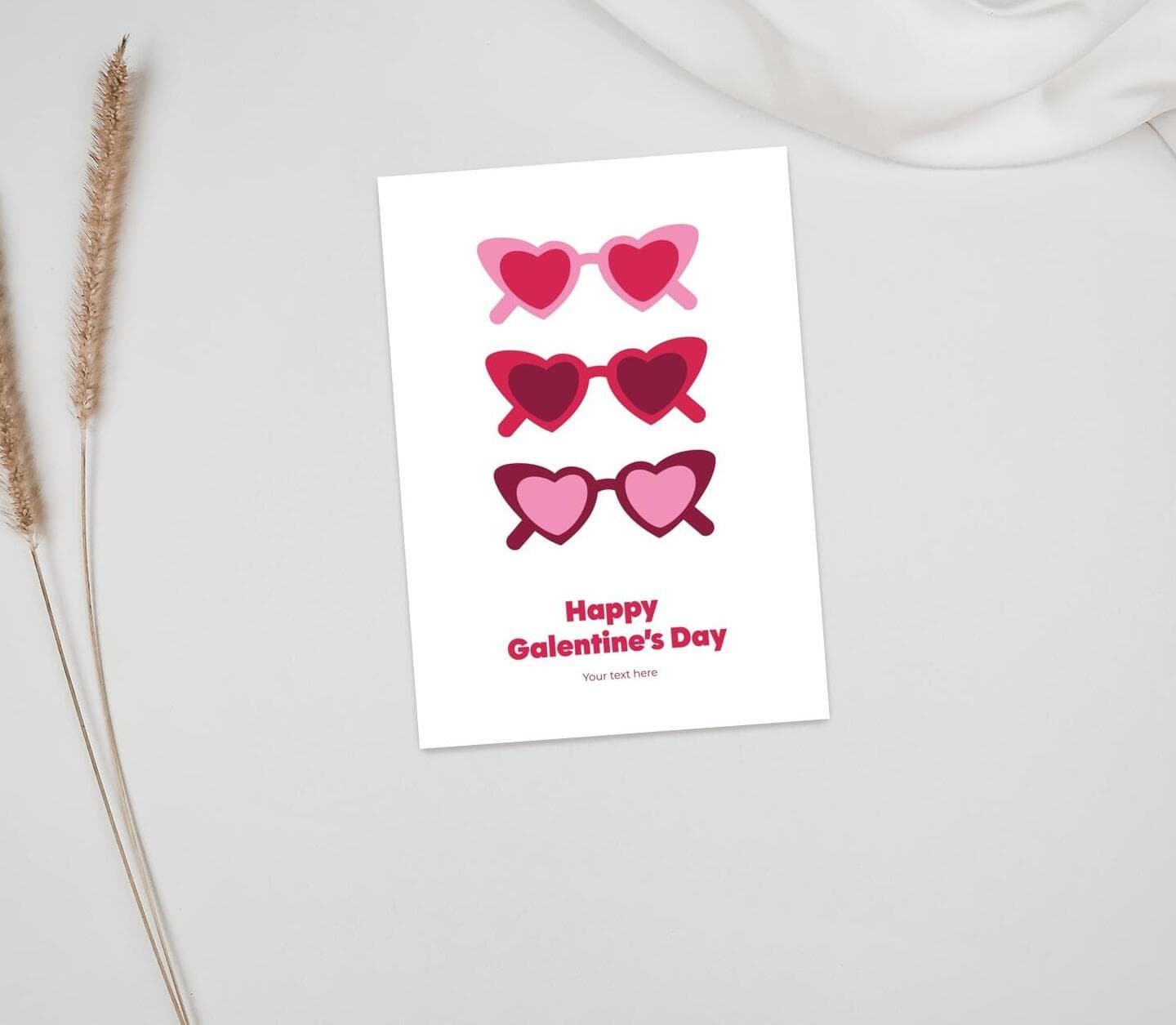 Galentine Sunglasses Card