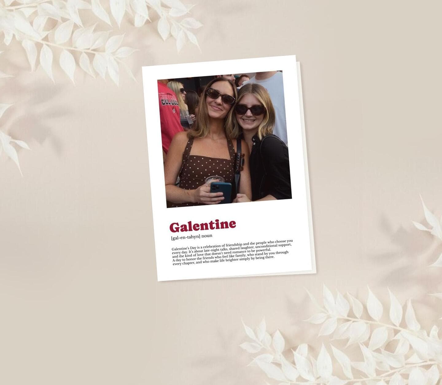 Galentine Definition Card