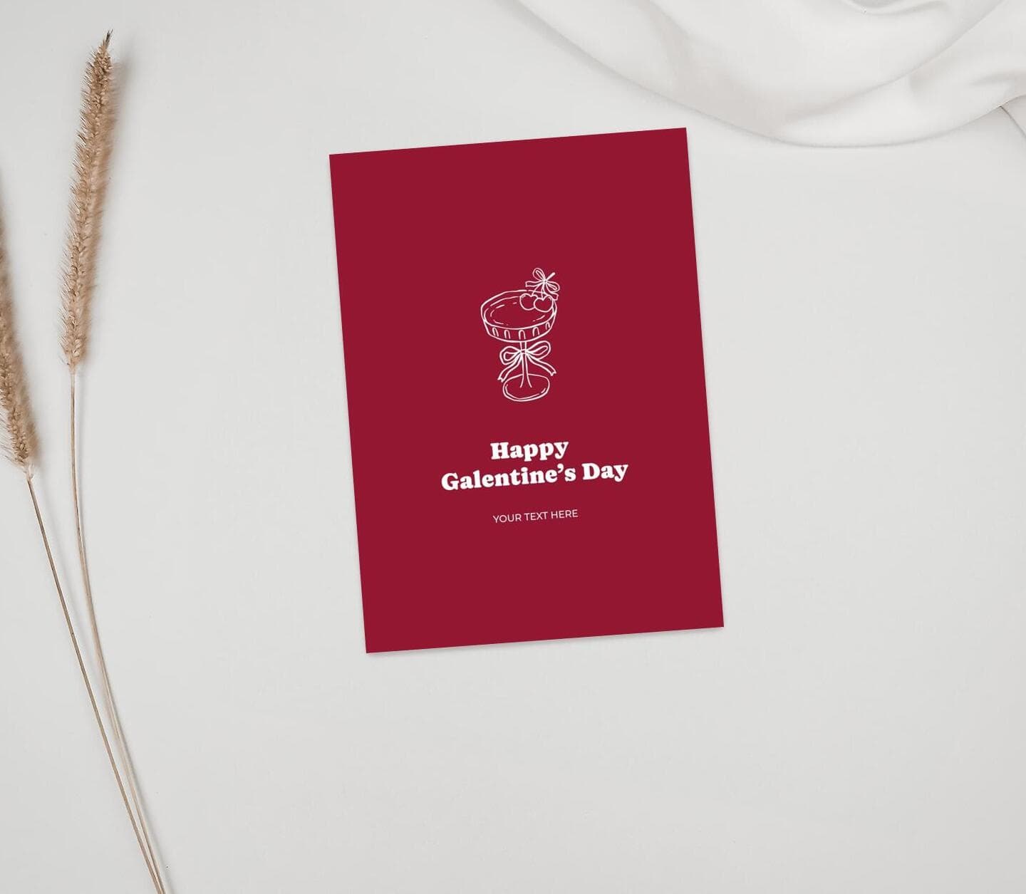 Galentine Cocktail Card