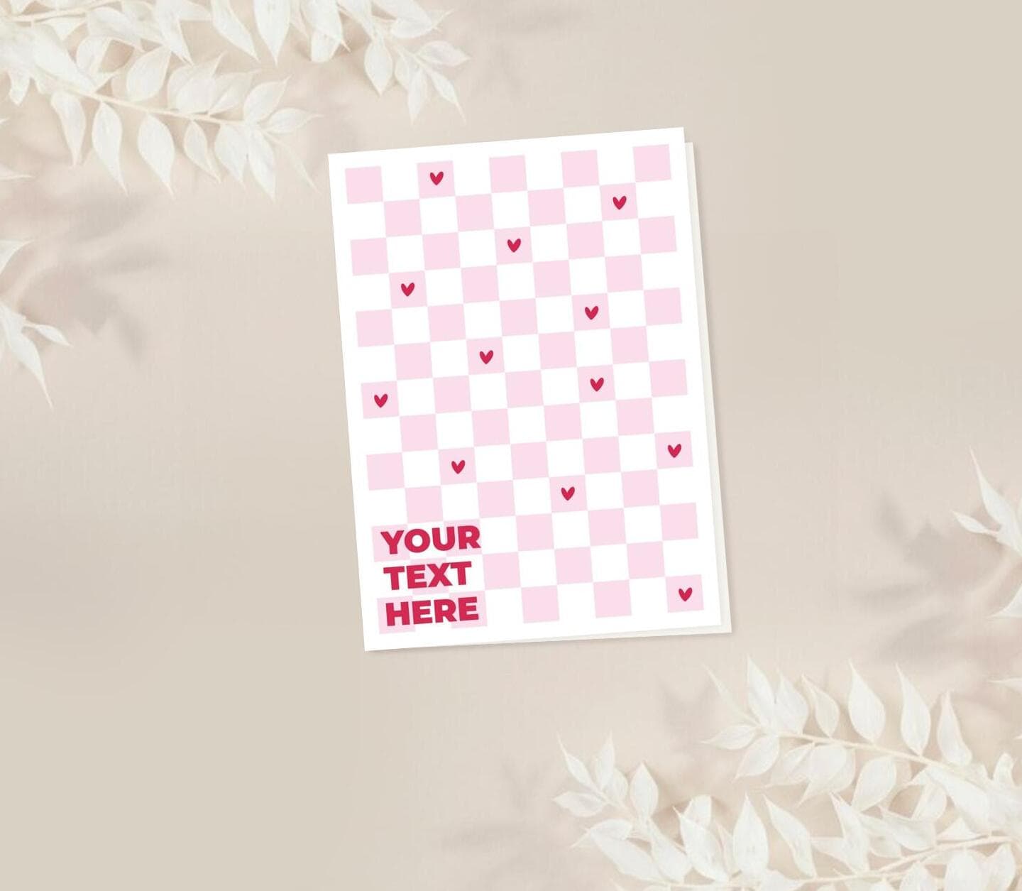 Galentine Checkered Card