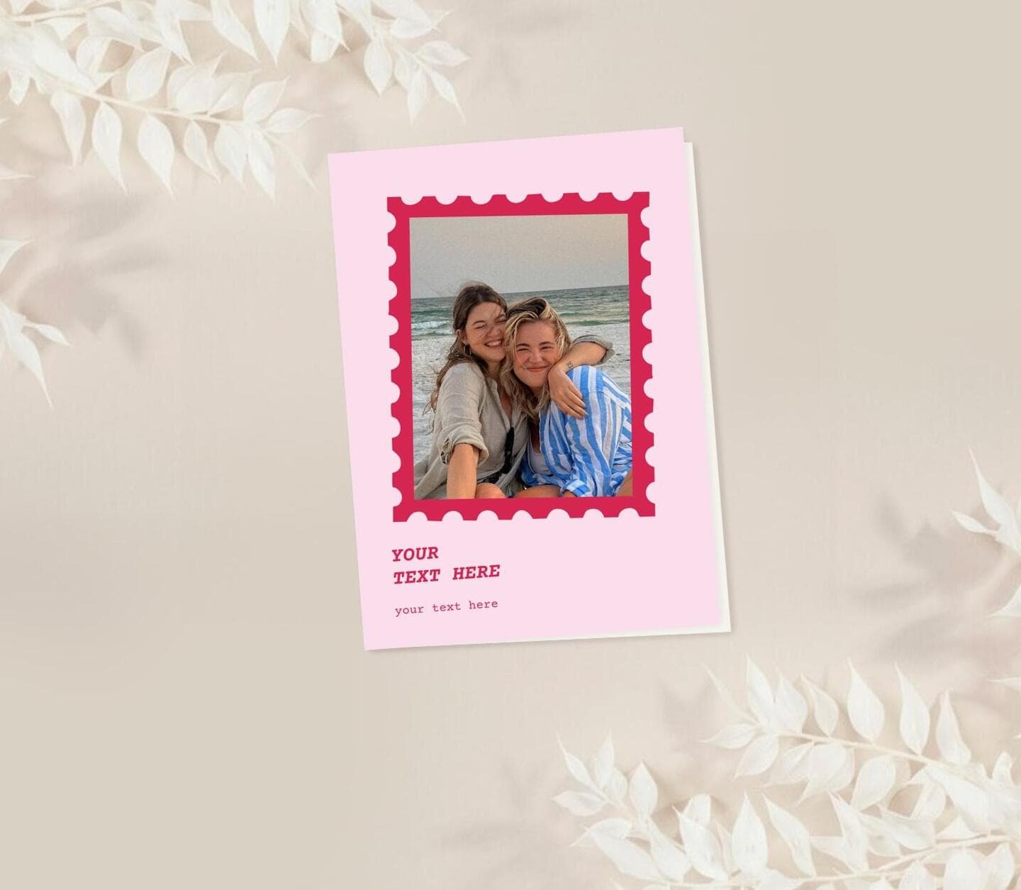 Galentine Photo Stamp Card