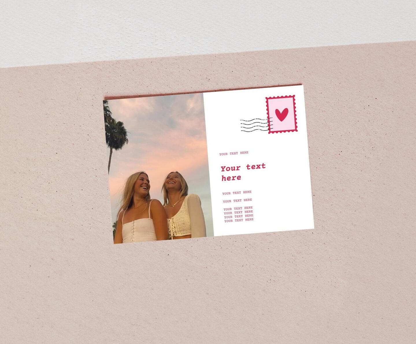 Galentine Postcard Card