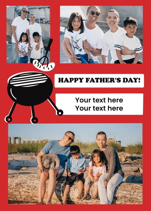 Dad Barbecue Chef Card