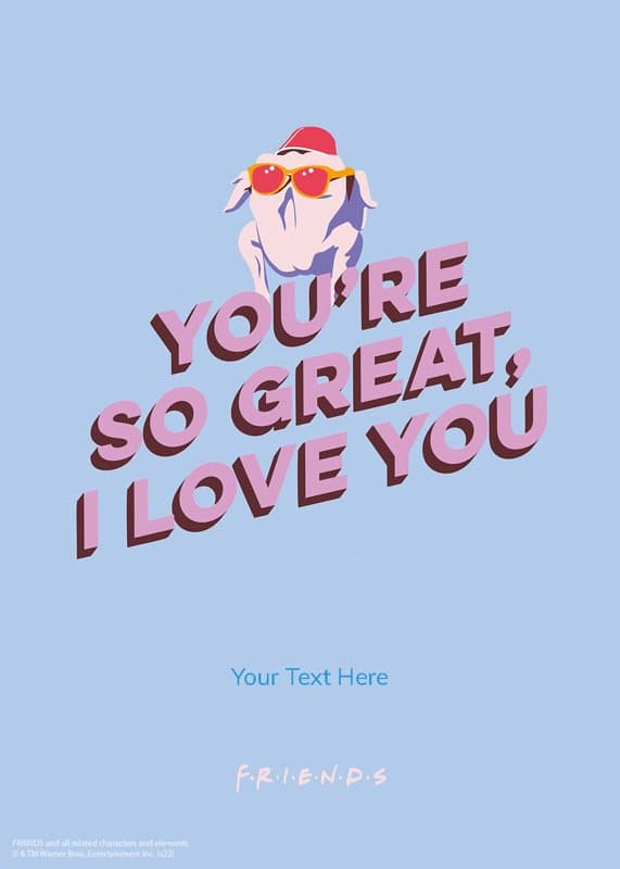 Friends™ Turkey Love Card