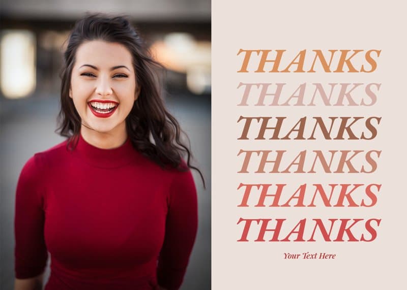 Thank You Colors Card