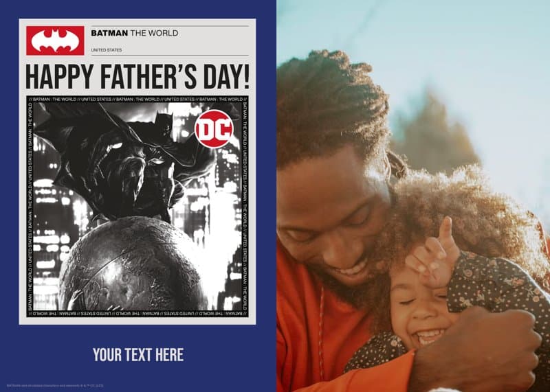 Batman™ Bat Newspaper Card