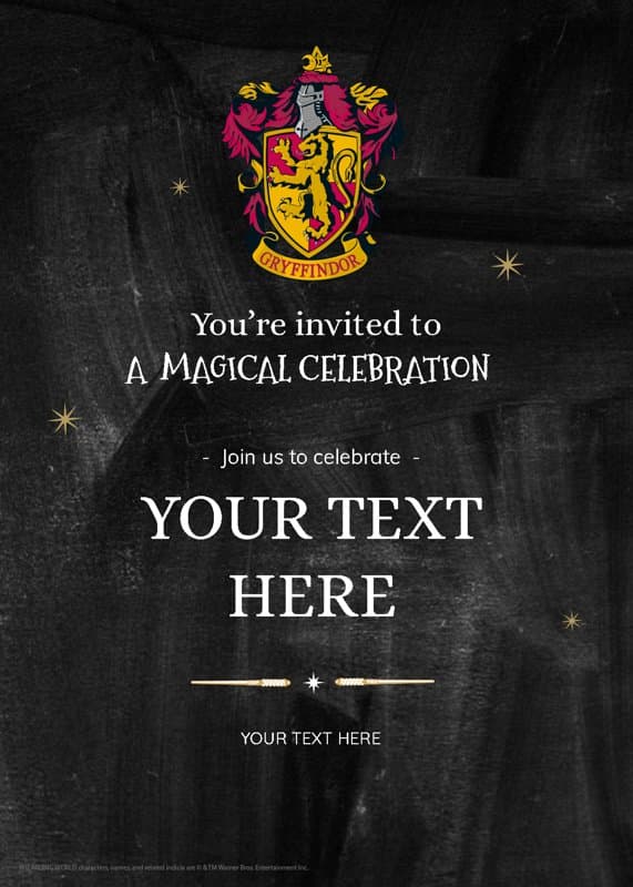 Harry Potter™ Birthday Gryffindor Card