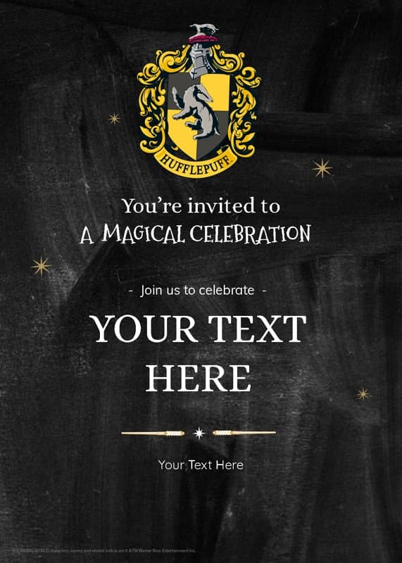 Harry Potter™ Birthday Hufflepuff Card