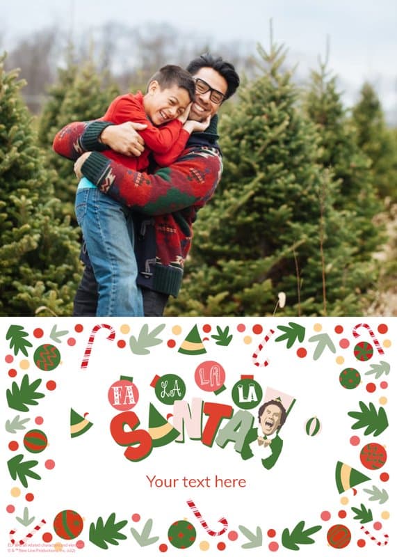 Elf™ Christmas Falala Card
