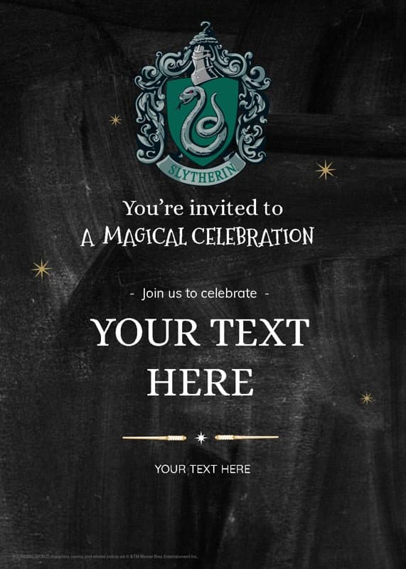 Harry Potter™ Birthday Slytherin Card