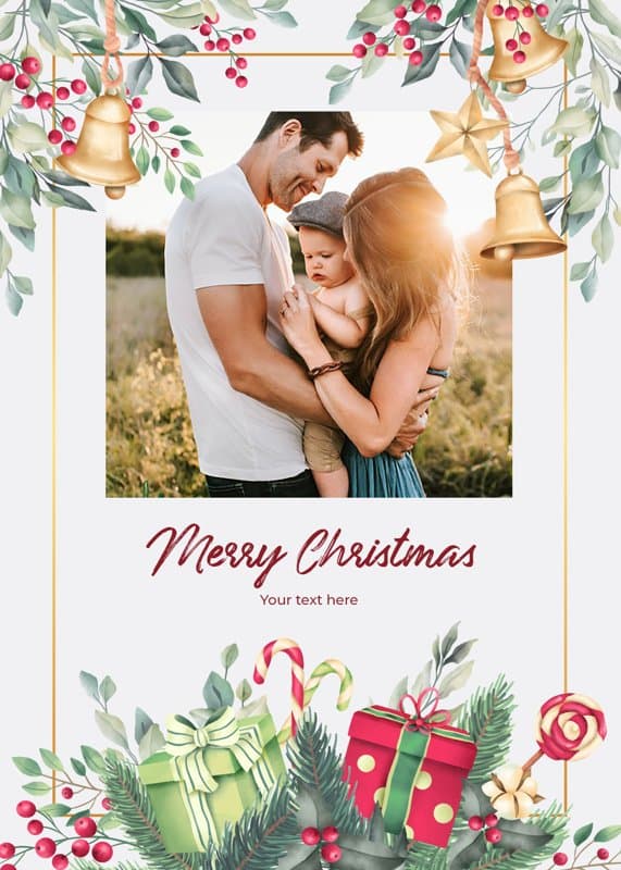 Merry Watercolor Card