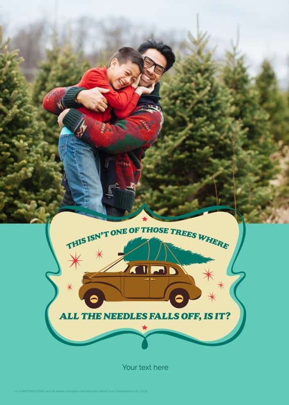 A Christmas Story™ Needle tree Card