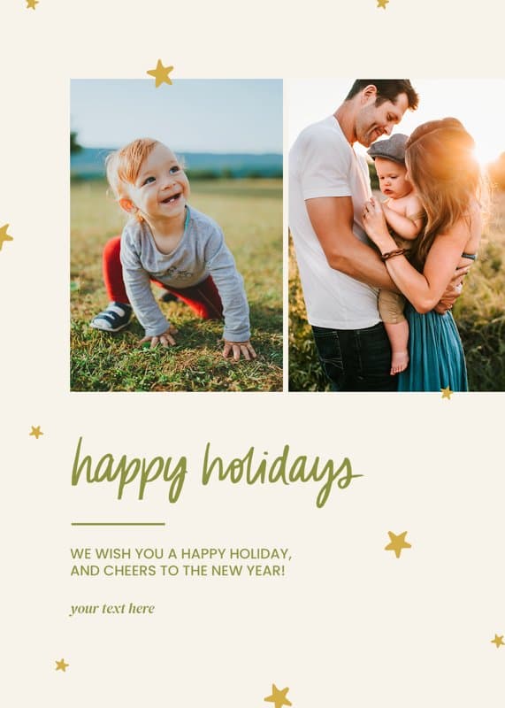 Starry Holidays Card