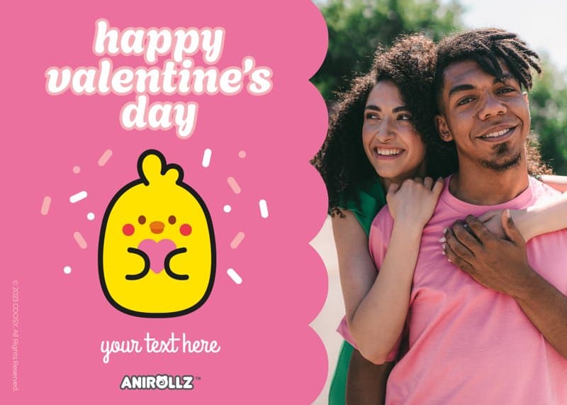 Anirollz® Be My Valentine Card