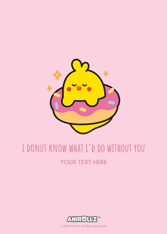 Anirollz® Love Donut Card