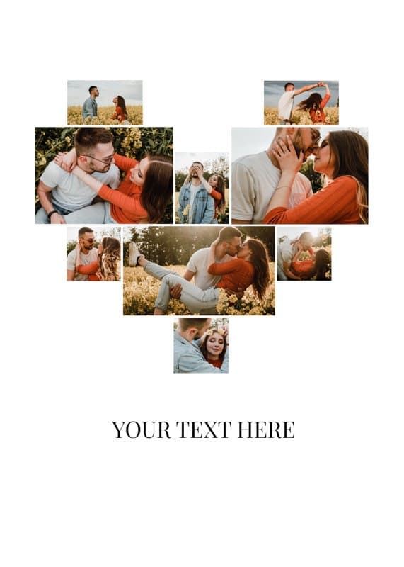 Heart photos Card