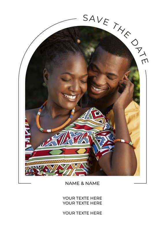 Classic Arch Save The Date Card