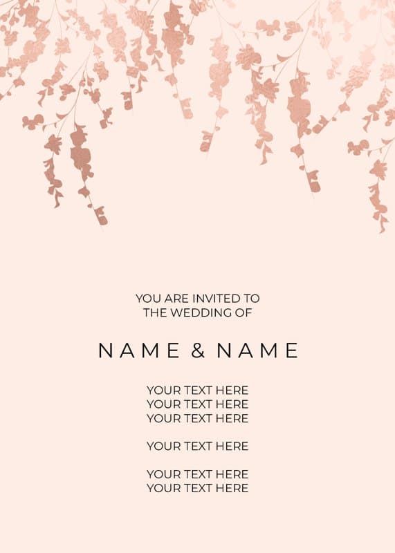 Bright Pink Invitation Card