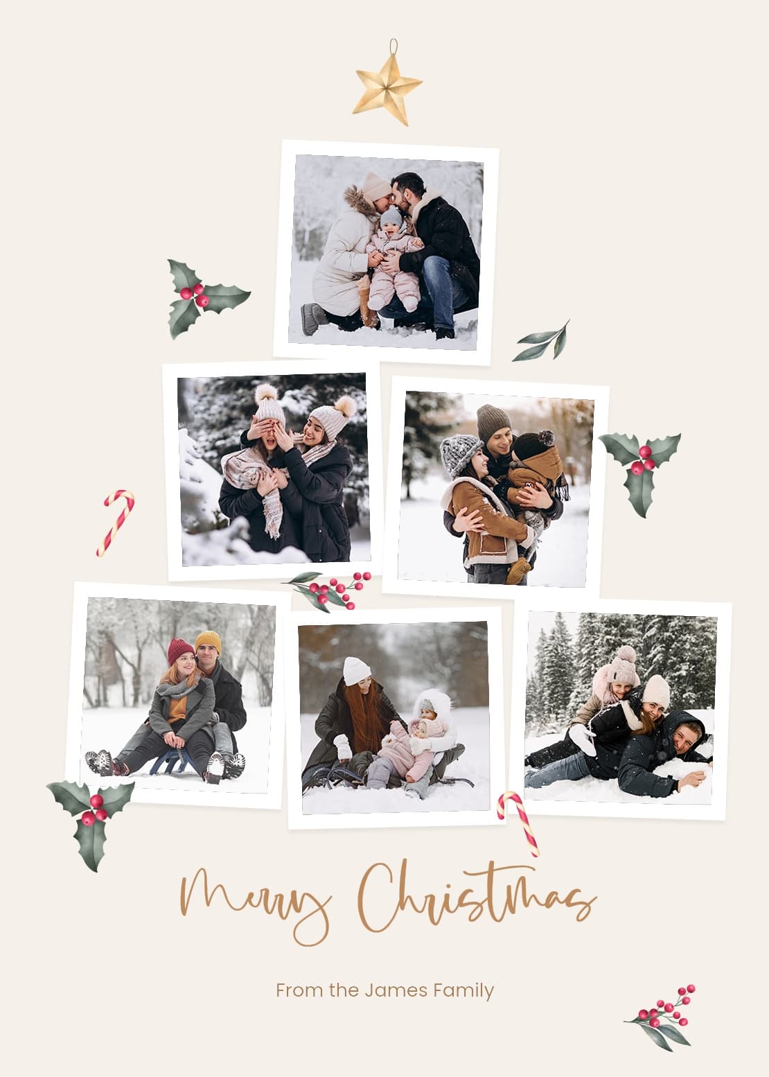 Multiphoto tree Card