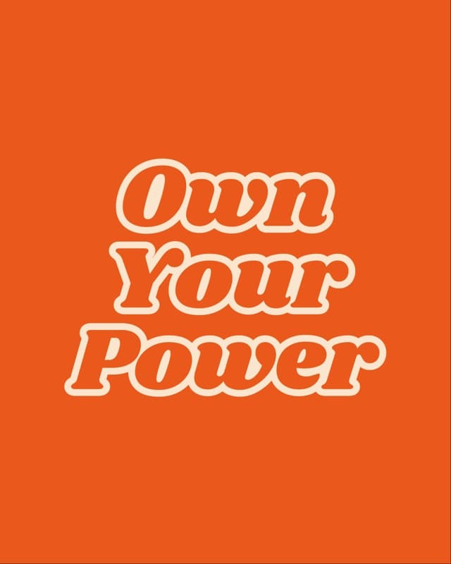 Orange Sticker Style Quote Poster