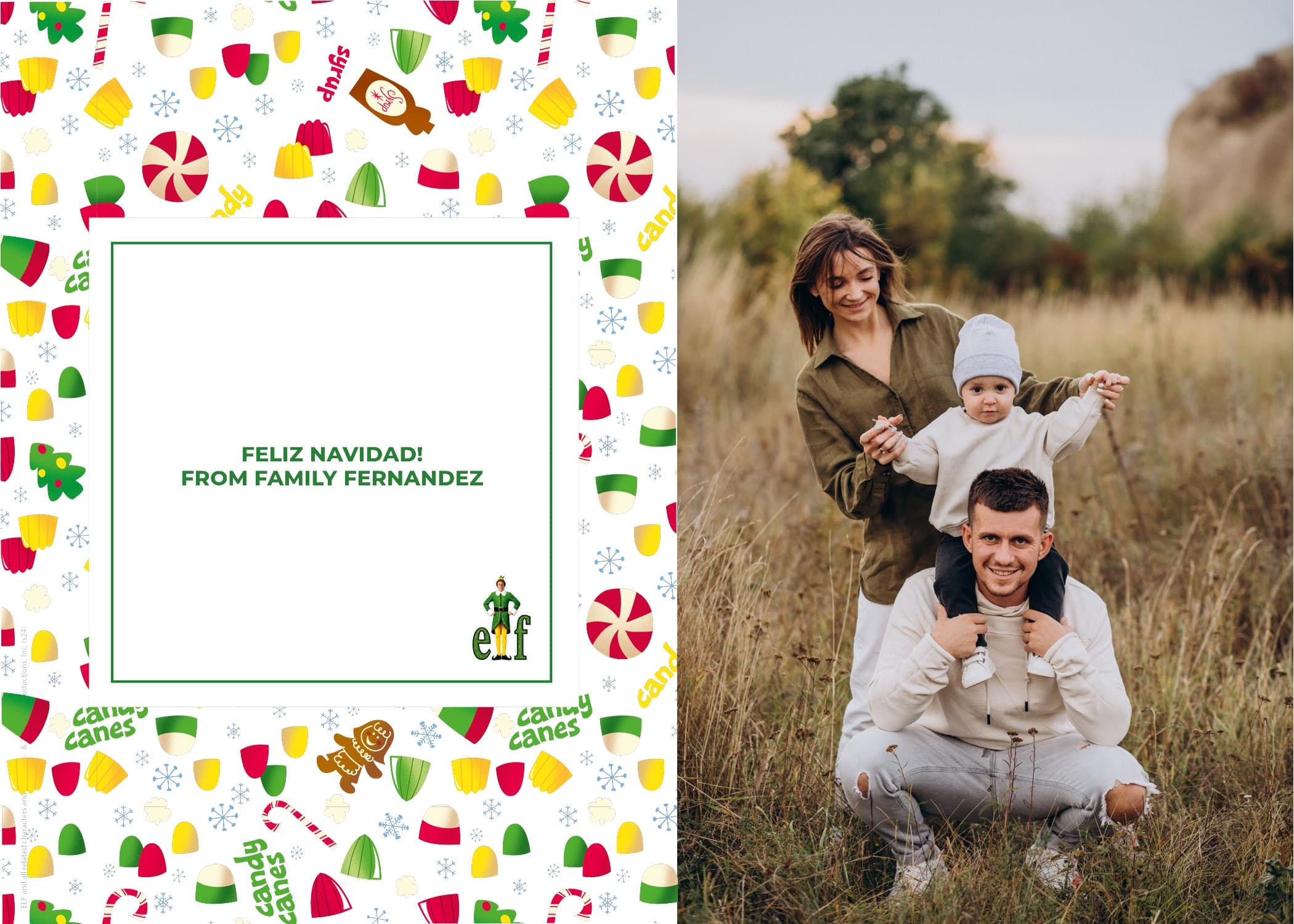 Elf™ Sweet Christmas Green Card