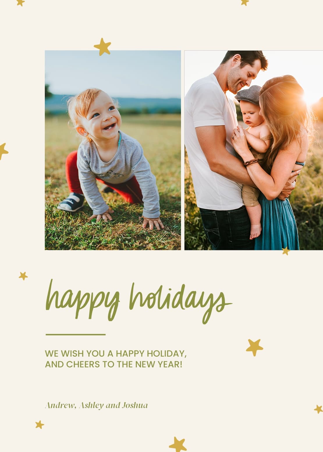 Starry Holidays Card
