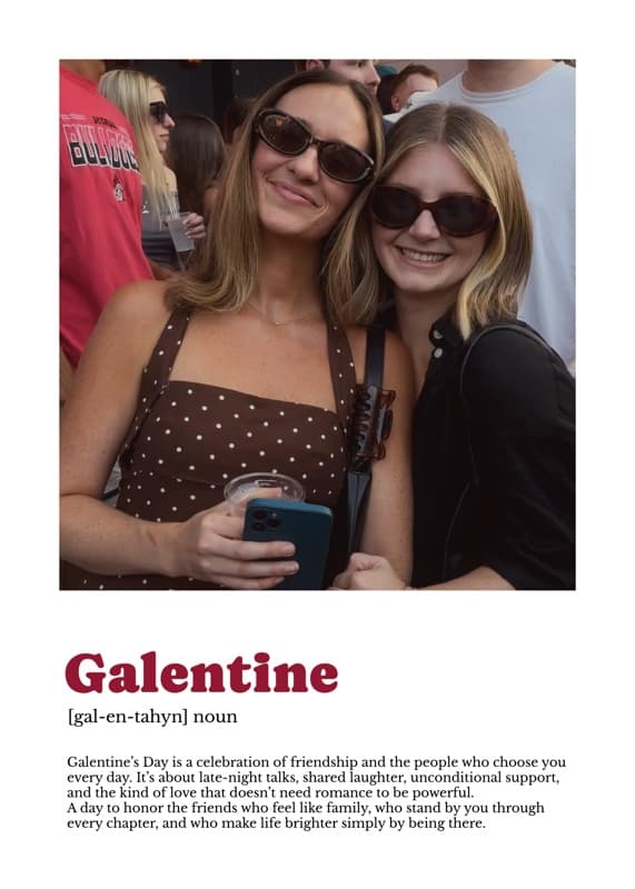 Galentine Definition Card