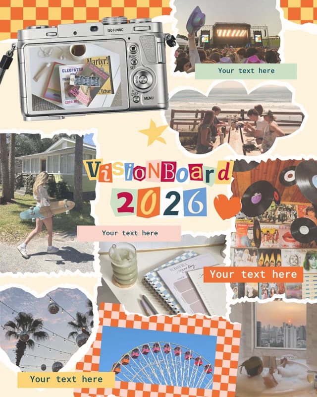 Vision Board Retro Poster