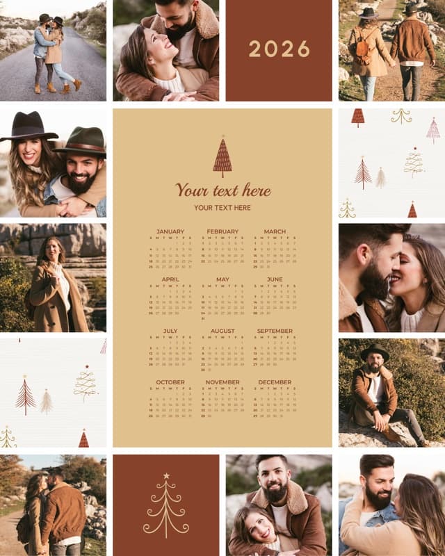 Warm Winter Calendar Poster