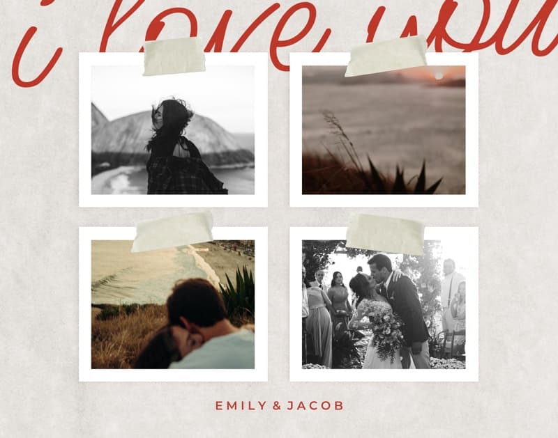 Four Photos Landscape Poster