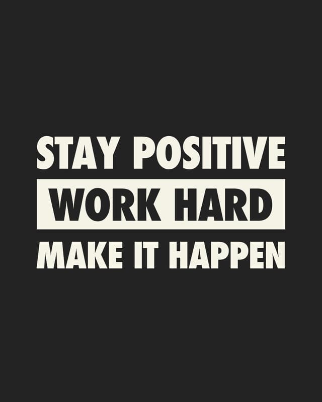 B&W Motivation Quote Poster