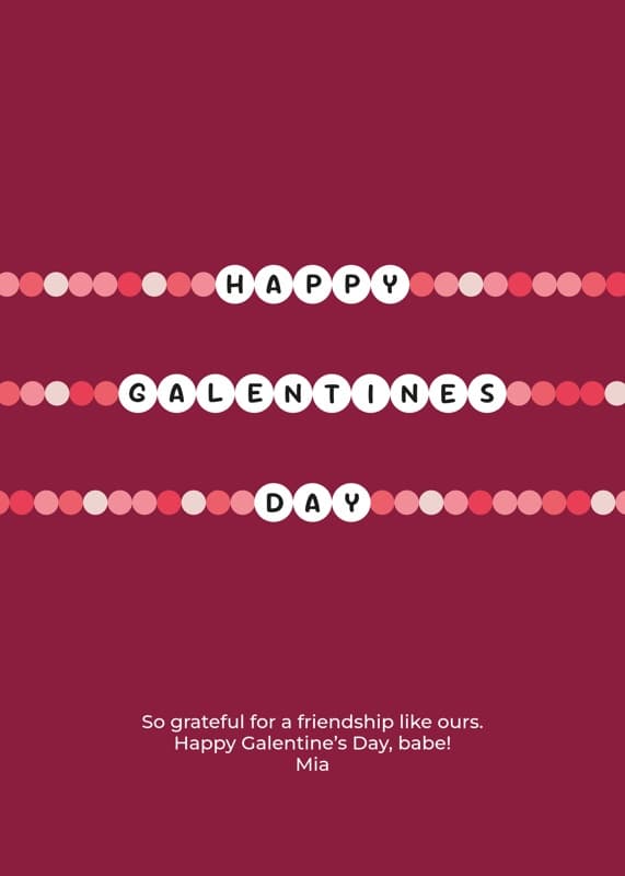 Galentine Bracelet Card