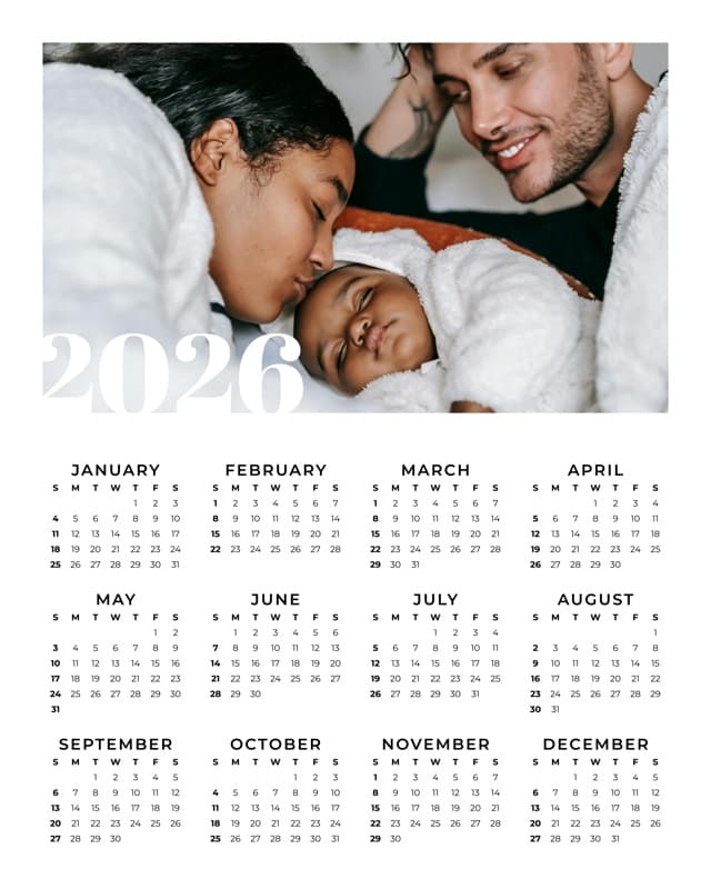 Classic Calendar Poster