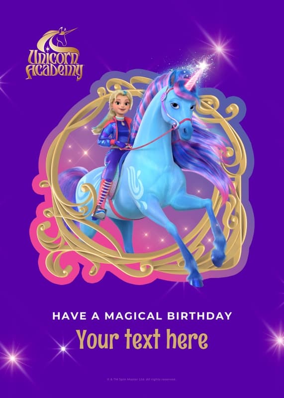 Unicorn Academy™ Magical Birthday Isabel And River Card
