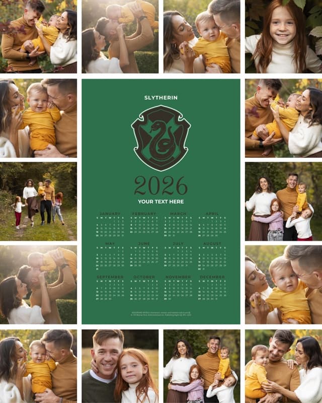 Harry Potter™ Slytherin Calendar Poster
