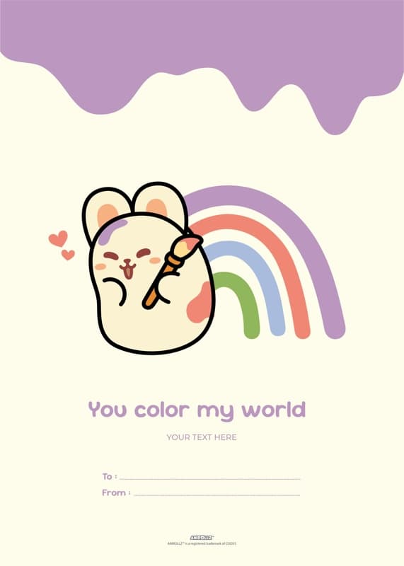 Anirollz® Rainbow World Kids Card
