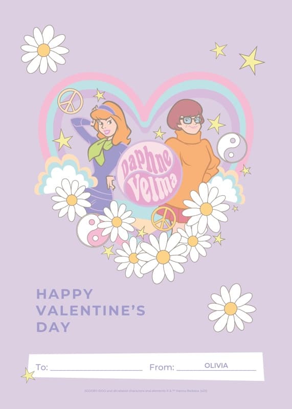 Scooby Doo™ Rainbow Heart Card