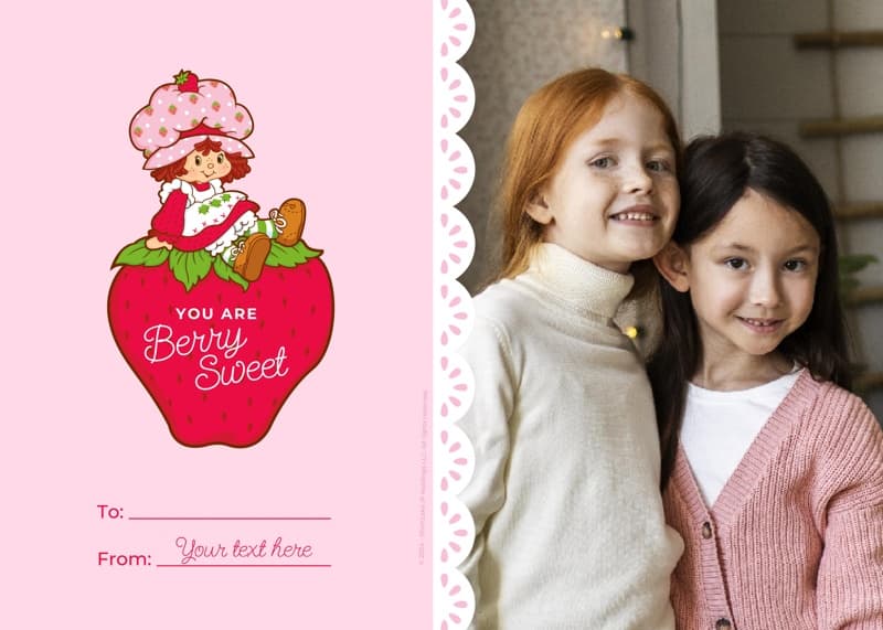 Strawberry Shortcake™ Berry Sweet Character Landscape Photo Card