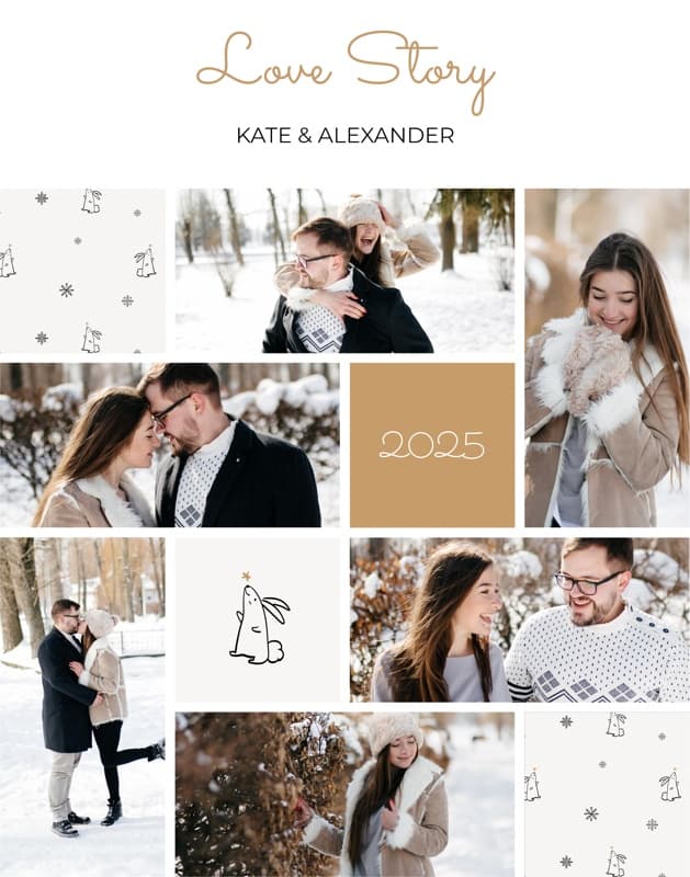 Winter Love Large Poster