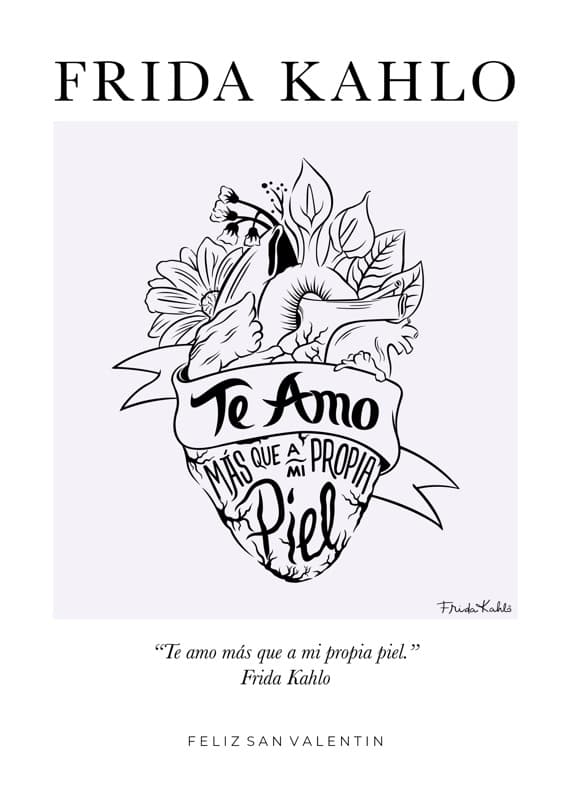 Frida Kahlo™ Corazón Florido Card