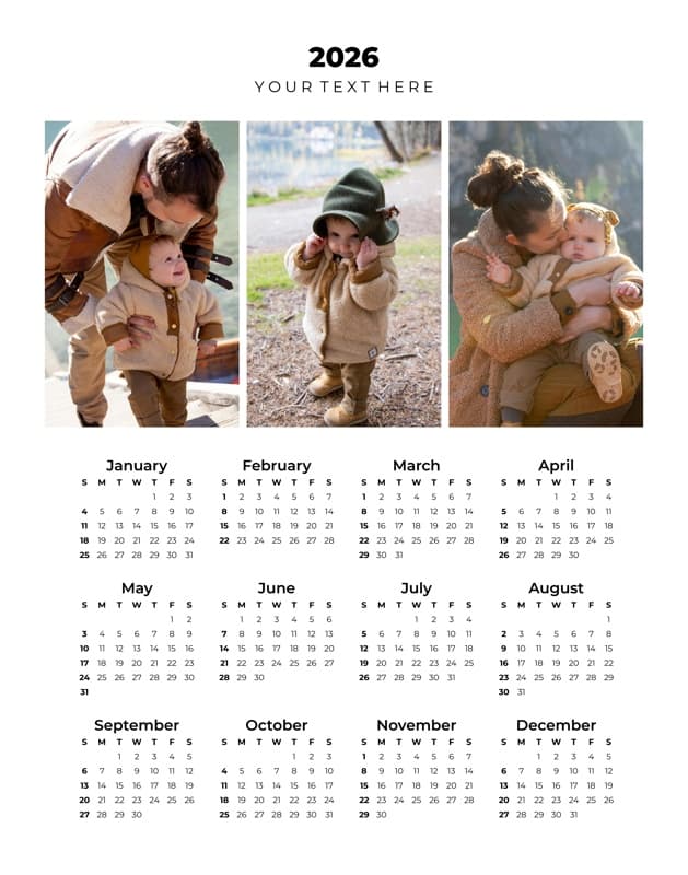 Modern Calendar Poster